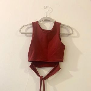 Live the Process Wrap Work Out Top